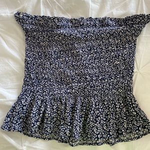 Strapless blouse